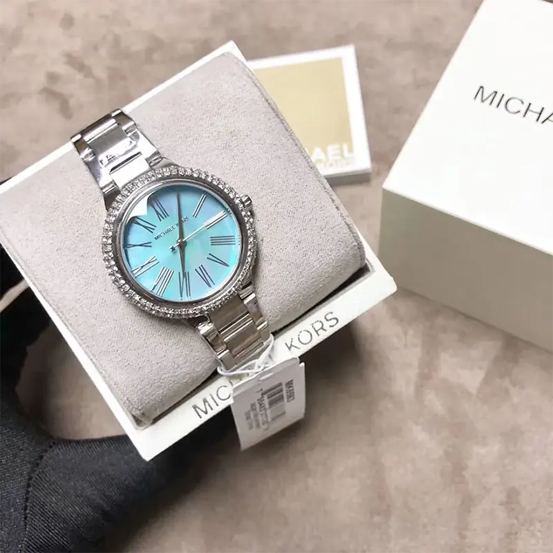 Michael Kors Taryn Blue Dial Fashion Ladies Watch- MK6563